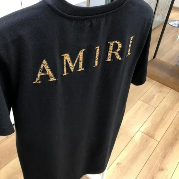 Men black short sleeve casual t-shirt - Picture 3 of 4